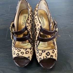 Used Michael Kors Cheetah Heels.
